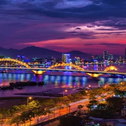 Dragon Bridge at 'Blue Hour', Da Nang, Vietnam
